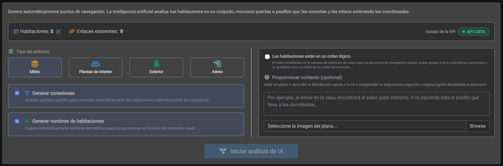 I.A Auto Linker Workspace Dashboard