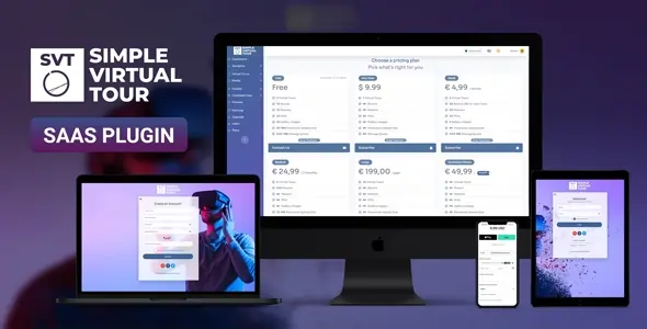 Interfaz del Plugin SaaS en múltiples pantallas