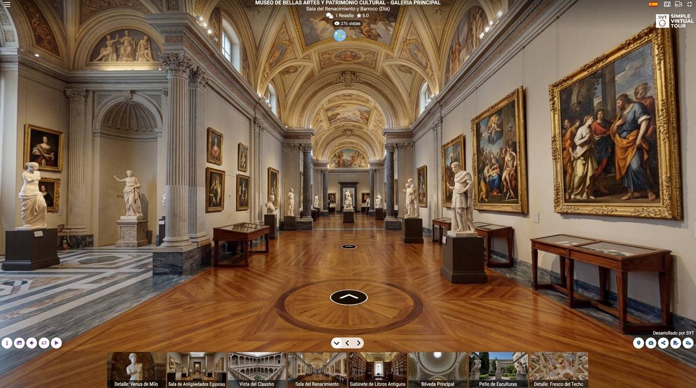 Showroom Virtual Museos por Simple Virtual Tour