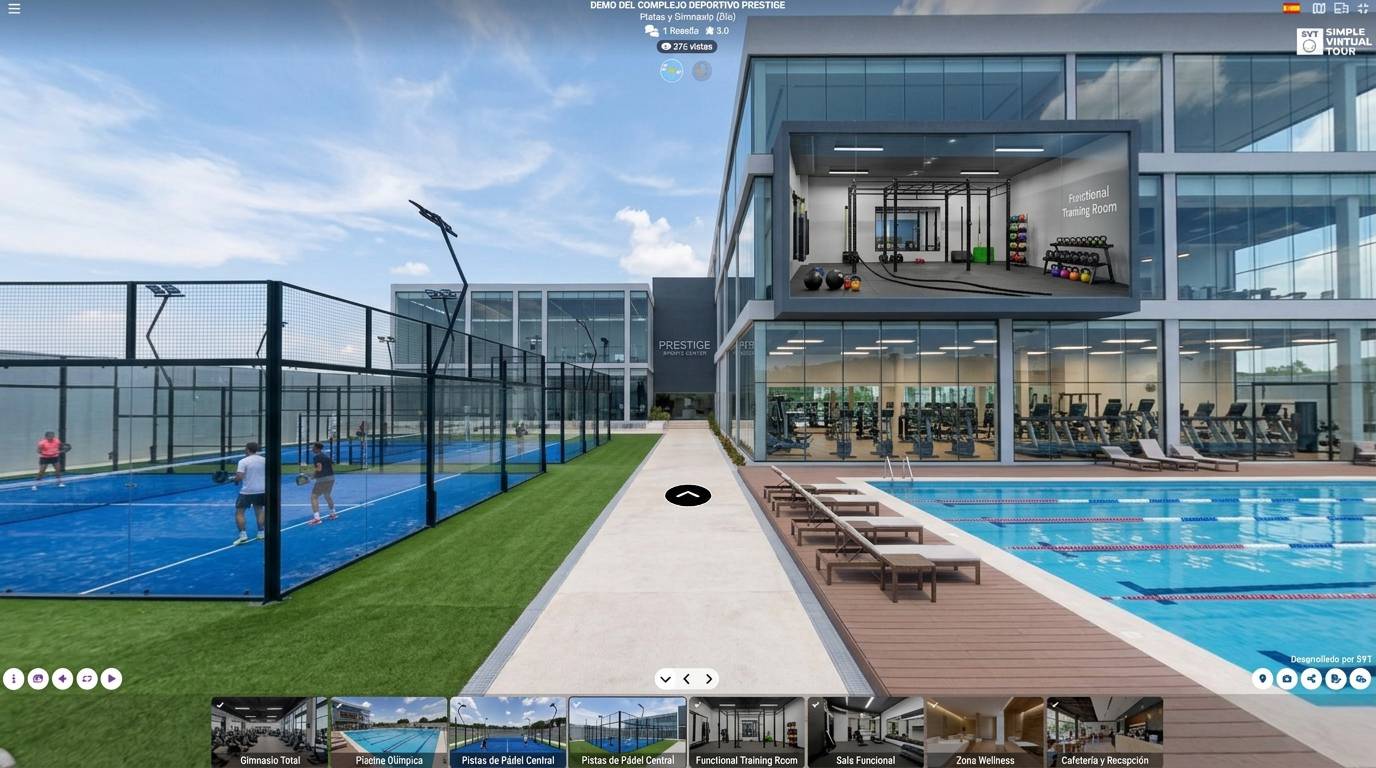 Showroom Virtual Deportivo by Simple Virtual Tour
