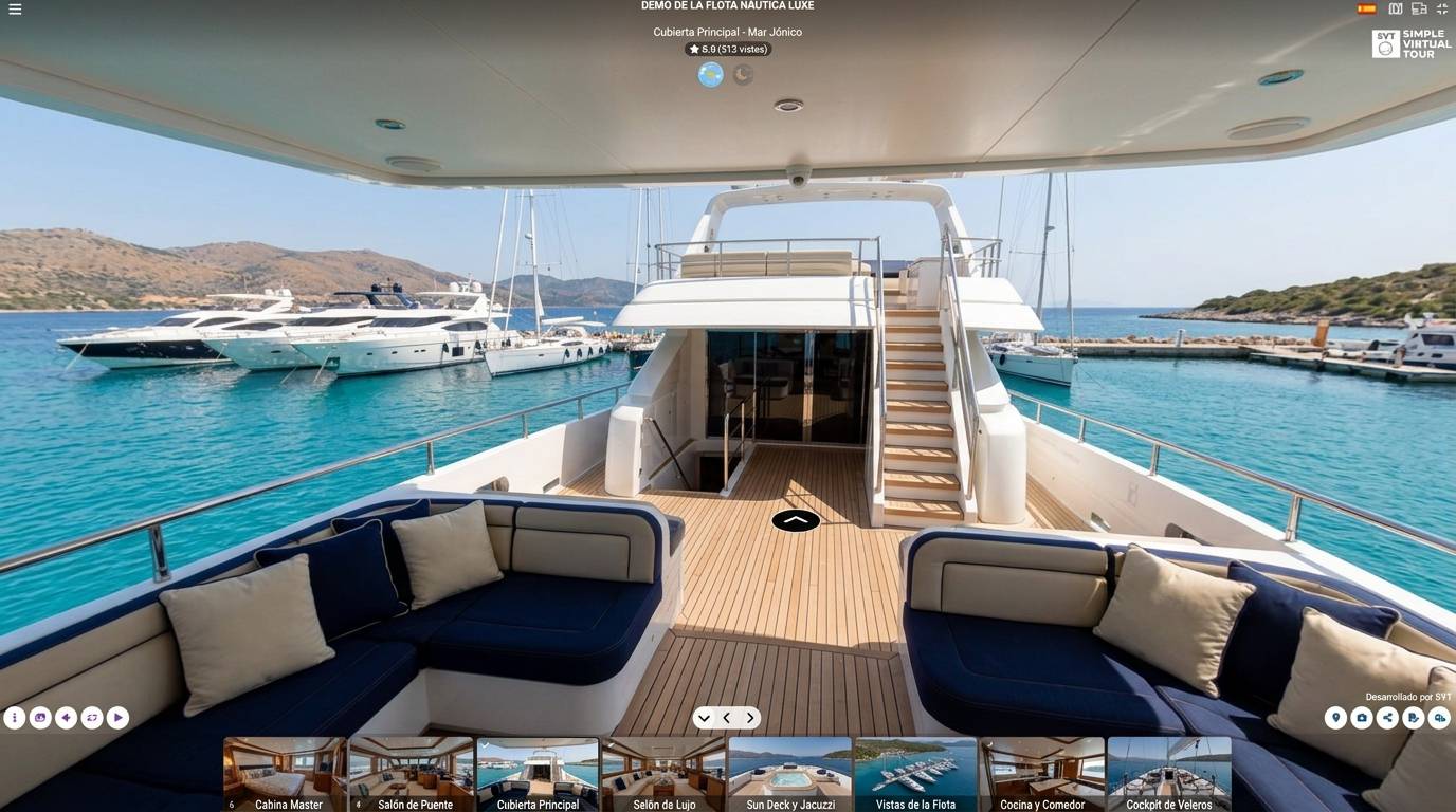 Showroom Virtual Náutica por Simple Virtual Tour