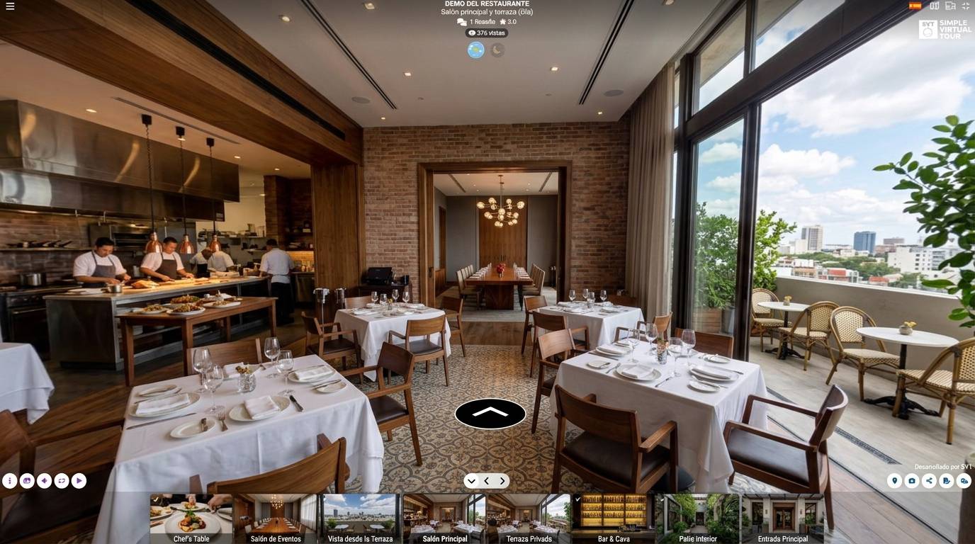 Showroom Virtual Restauración by Simple Virtual Tour